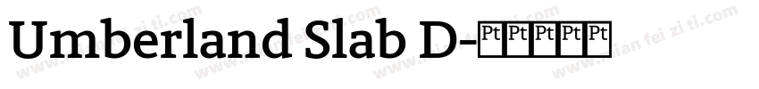 Umberland Slab D字体转换
